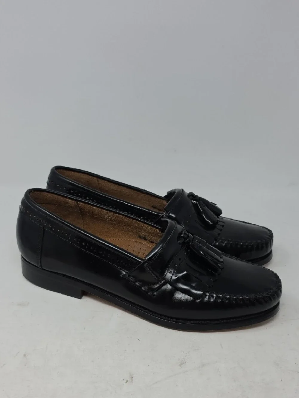 GH Bass Jeremy Classic Black Tassel Loafers Men's Size 9.5D